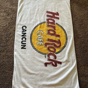 Hard Rock Cafe Cancun beach towel